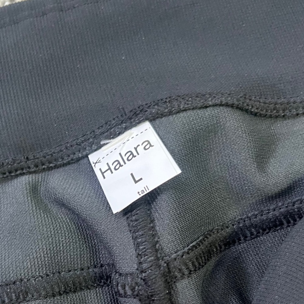 Halara Black Wide Leg High Waisted Lounge Pants Women Large Tall Pockets NWOT - Picture 7 of 9